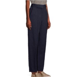 Tory Burch twill khaki wool dress pants navy women’s 10